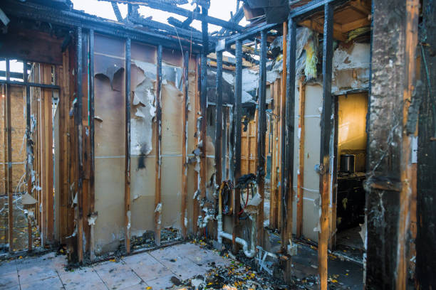 Professional Fire Damage Assessment technician working in Kalkaska, MI